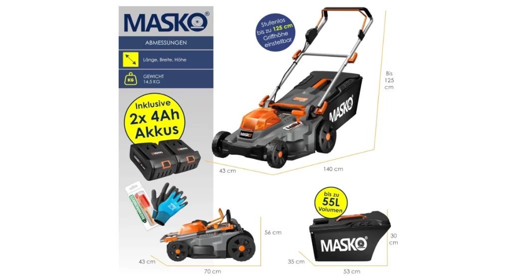 Tosaerba a Batteria MASKO® - F